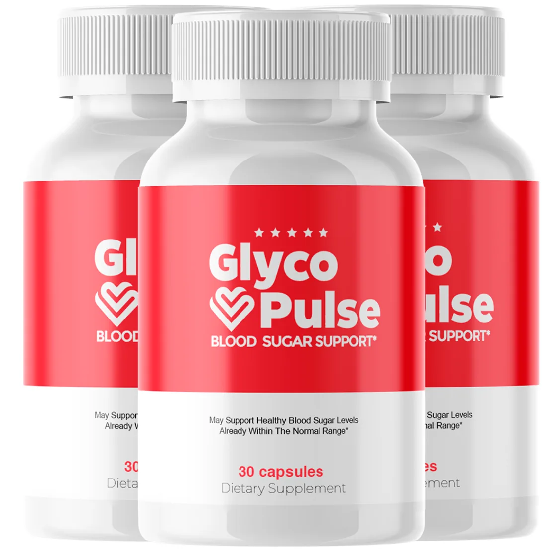 Glyco Pulse blood sugar support three-bottle package